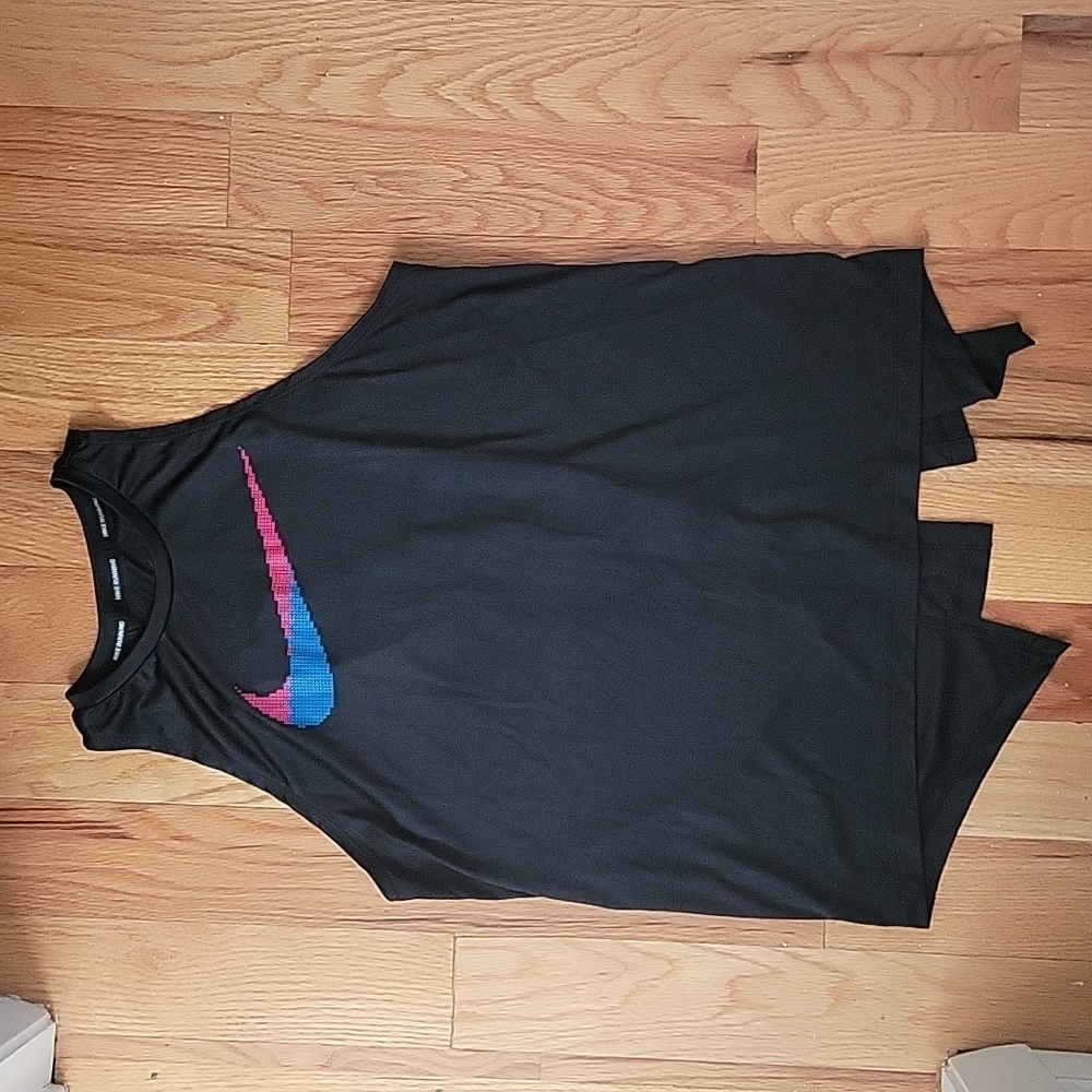 Black Nike athletic tank top